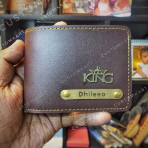 Customized Mens Wallet with Name Engraving